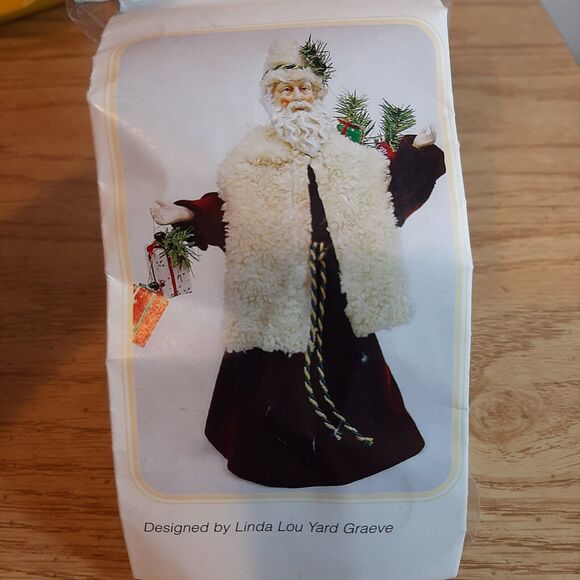 Vtg 1999 Premier Porcelain 3.5" Santa Head & Hands #10652 sealed + 2nd set - Picture 5 of 10